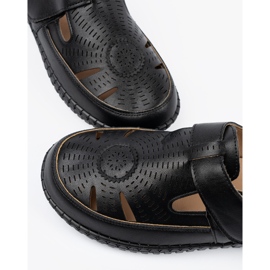 Seastar Fekete nyitott női cipő 2