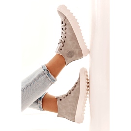 Big Star Női nagy csillag cipők magas szigetelt szürke ee274114 3