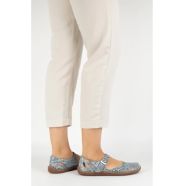 Olivier Női mezítláb cipő természetes bőrből, nyomtatás 1284 kék 1 Olivier Női mezítláb cipő természetes bőrből, nyomtatás 1284 kék 1