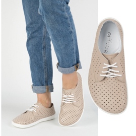Olivier Női mezítláb minimalista cipők 1288pol bézs fehér 1