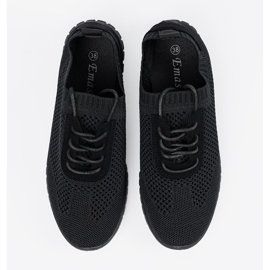 Fekete nyitott női sportcipő 1