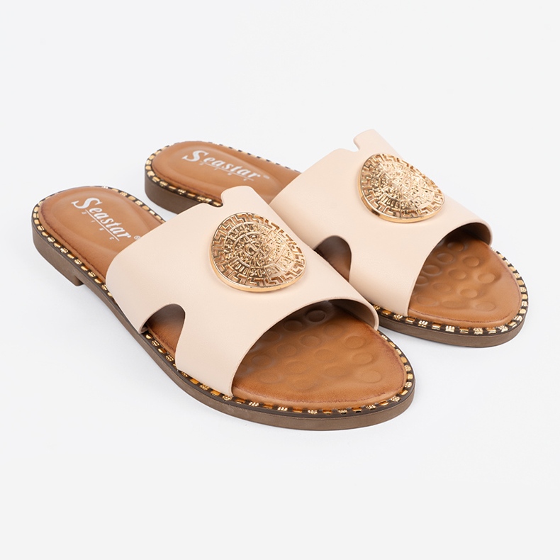 Seastar Könnyű hordozó szárnyak arany dekorációval bézs 1