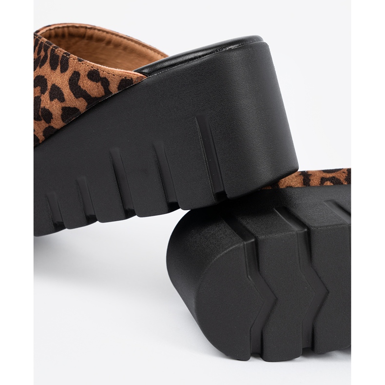 Seastar Női velúr papucs leopárd ékkel barna 1 Seastar Női velúr papucs leopárd ékkel barna 1