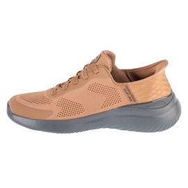 Skechers Slip-inss Bounder 2.0 cipő. Kialakult 232459-BBK barna 1