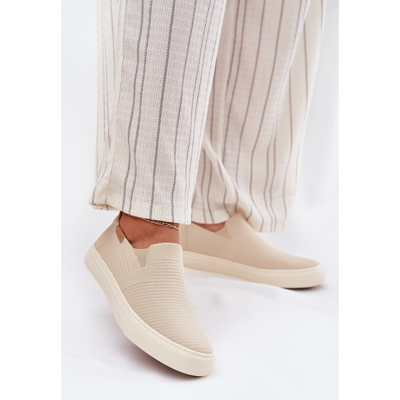 Big Star Női csúszás nagy csillag RR274721 bézs cipők 2