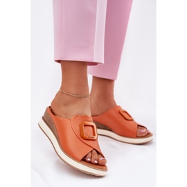 Női bőr papucs flops artiker 56c2149 narancs narancssárga 2 Női bőr papucs flops artiker 56c2149 narancs narancssárga 2