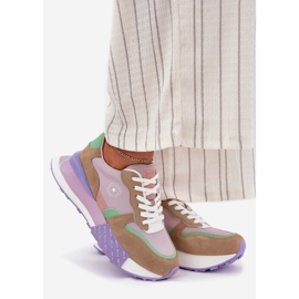 Női velúr cipők a Big Star RR274815 Hi-Polish Pink System Platformon rózsaszín 1