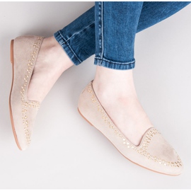 Vices Velúr balerinák barna 1