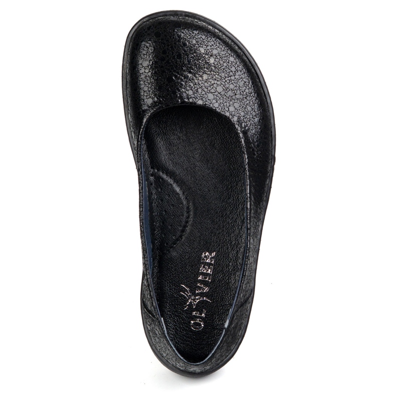 Olivier Mezítláb női minimalista bőrcipő csúszott 1771pol fekete szemek 2