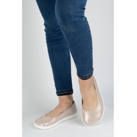 Olivier Mezítláb női minimalista bőr cipő csúszás -171pol rózsaszín szatén 2