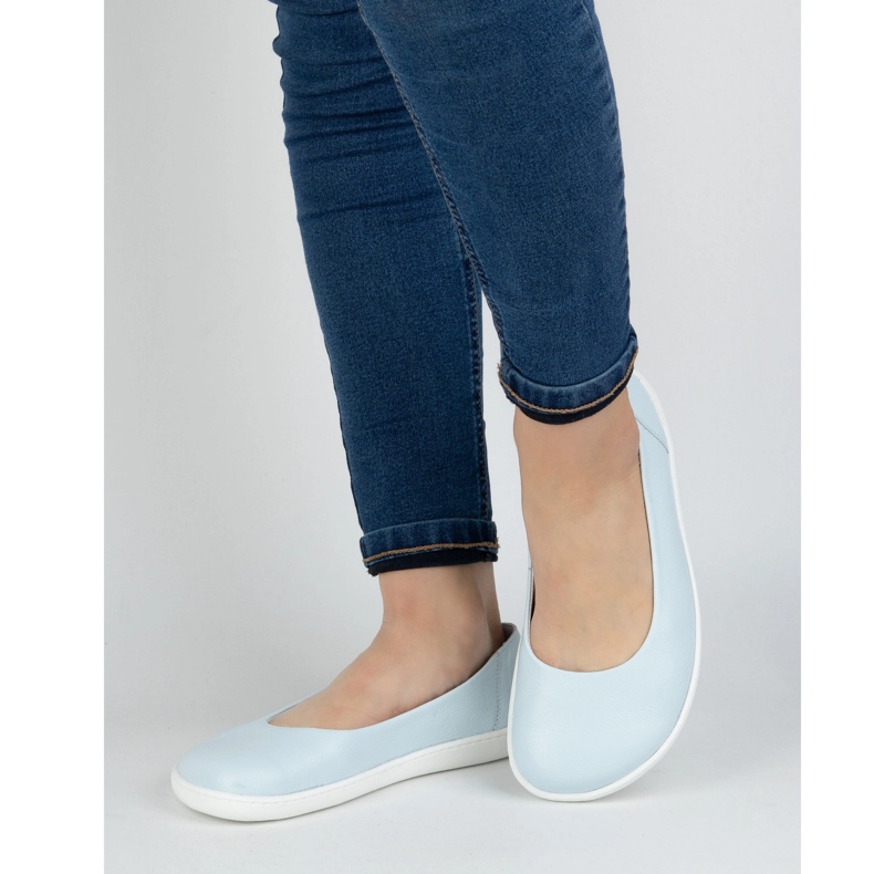 Olivier A mezítláb nők minimalista cipője 1771pol kékben csúszott 2