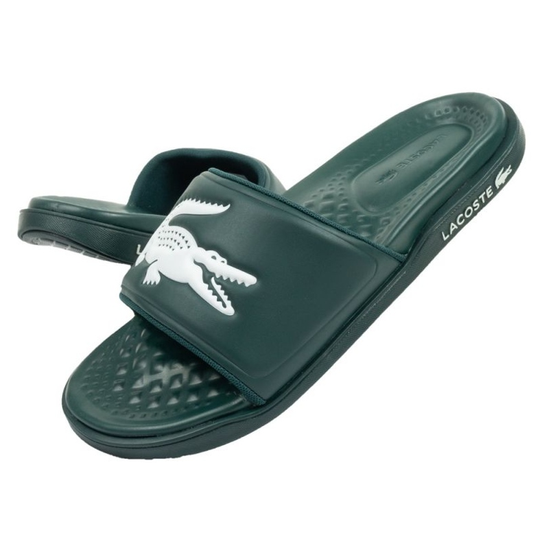 Lacoste Croco Dualiste papucs 202D2 743CMA00202D2 zöld 1 Lacoste Croco Dualiste papucs 202D2 743CMA00202D2 zöld 1