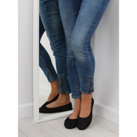 Fekete hálós balerina JX56 fekete 1