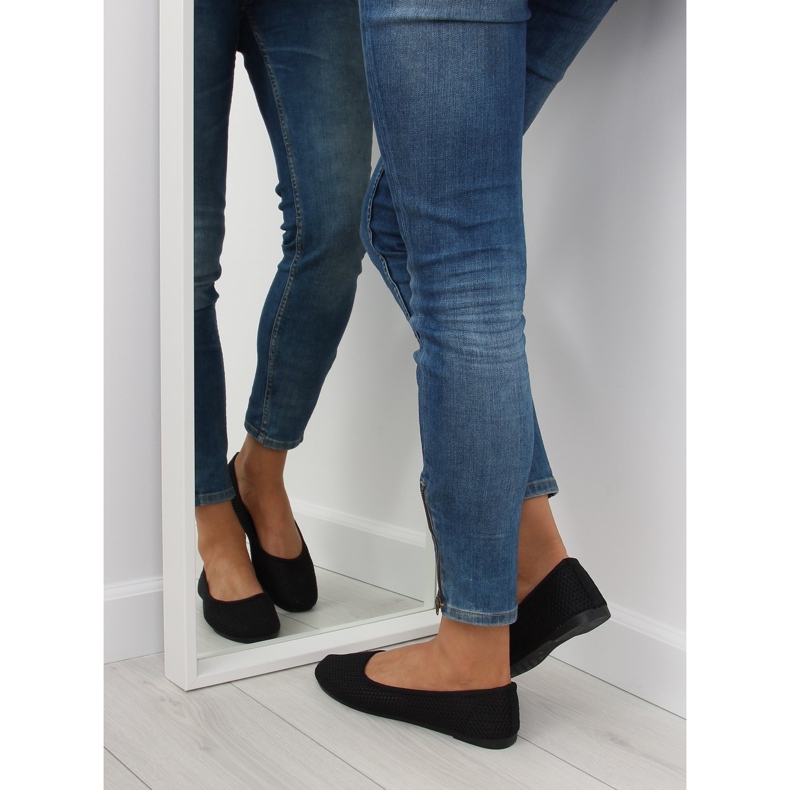 Fekete hálós balerina JX56 fekete 2