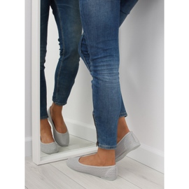 Szürke hálós balerinák JX56 Szürke 2