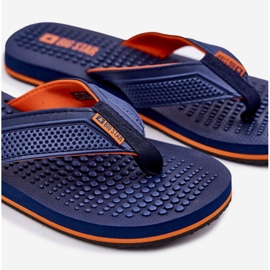Férfi flip -flops Big Star RR174437 Navy Blue kék 2