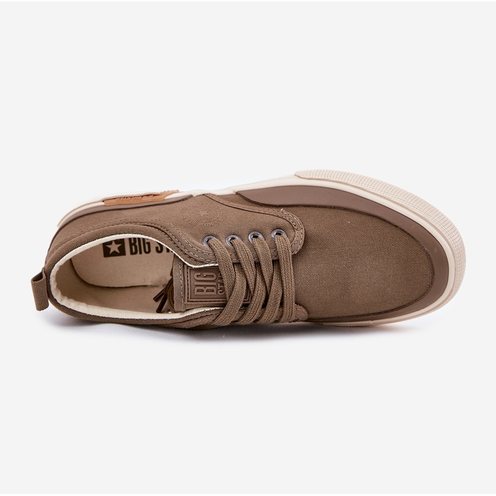 Big Star Anyag férfi nagy csillag RR174064 Khaki cipők zöld 2