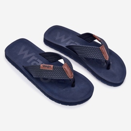 Férfi flip -flops wrangler zane flipflop férfiak alacsony 20251044,24h sötétkék 1