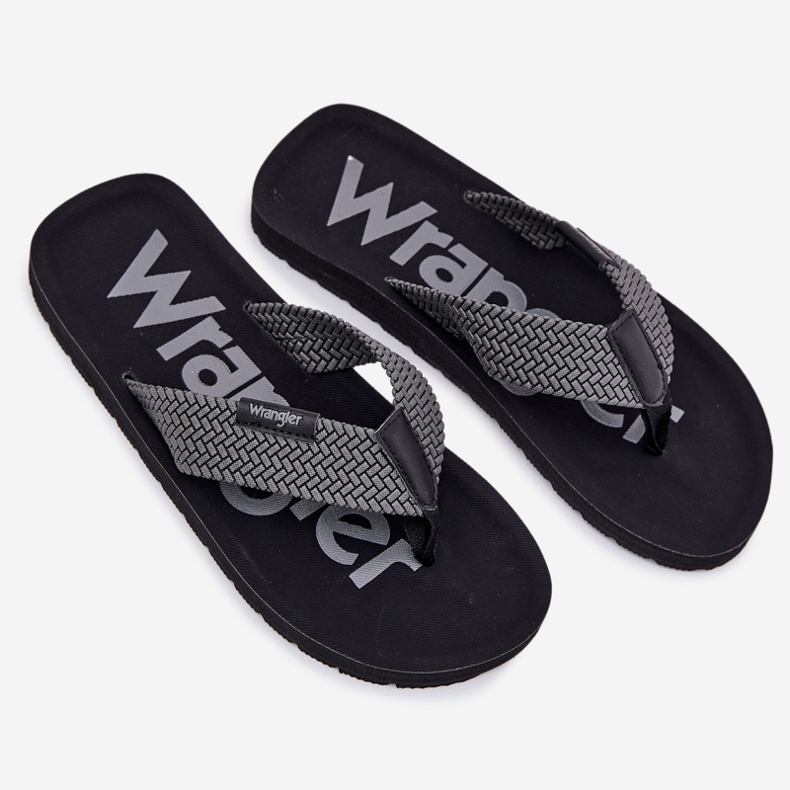 Férfi flip -flops wrangler zane flipflop férfiak alacsony 20251044.20251044.10e szürke 1
