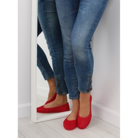 Piros hálós balerinák JX56 Red 1