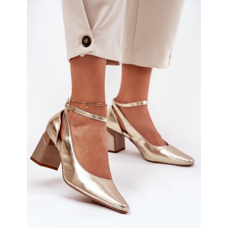 Bőrszivattyúk az oszlopon Maciejka K6816-25 PLN aranysárga 1