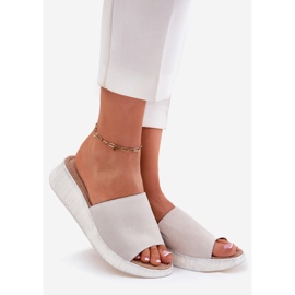 Női velúr papucs a panto fino rr267044 szürke ék 1