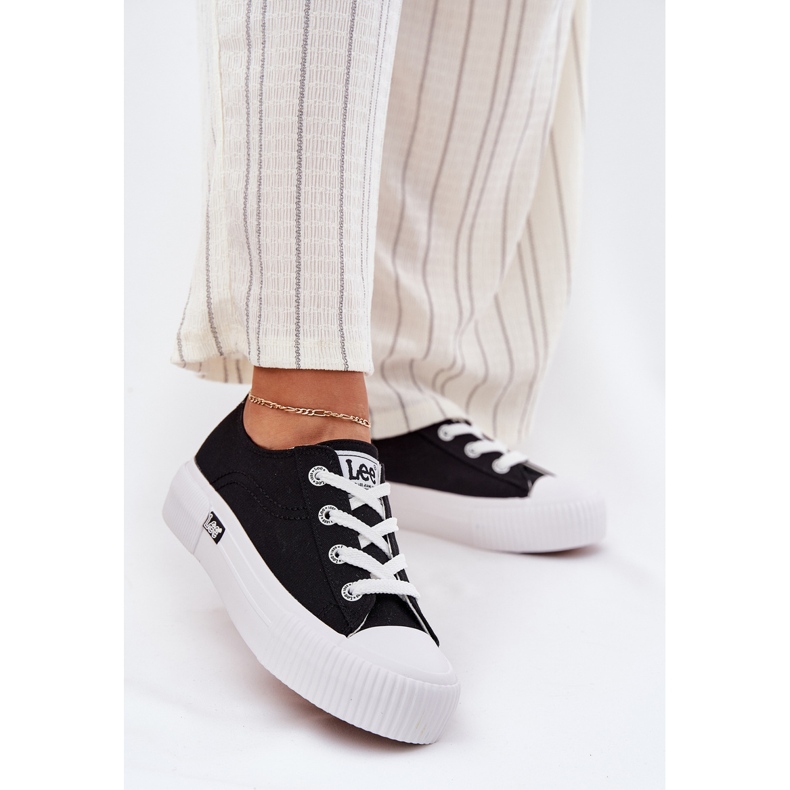 Női cipők a platformon Lee Isla C nők alacsony 50251001 fekete 2