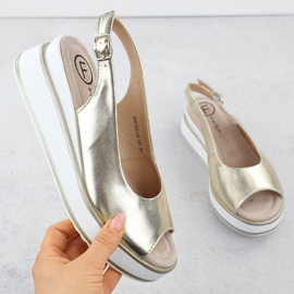 Filippo arany fém bőr szandál aranysárga 1