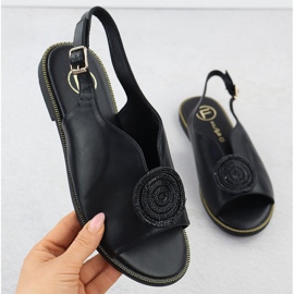 Lapos női szandál fekete filippo ds6229 cirkonokkal 1 Lapos női szandál fekete filippo ds6229 cirkonokkal 1