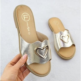 Női szárny dekoratív szívvel arany filippo dk6909 aranysárga 1