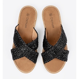 Shelvt Fekete nők fekete papucs 1