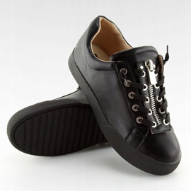 Fekete női cipők 7209 Fekete 2