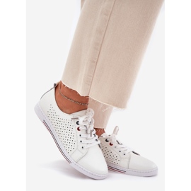 S.Barski Női bőr cipő S. Barski LR51-587 fehér 1