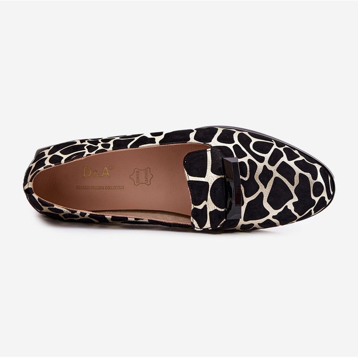 S.Barski Női velúr cipő díszes LZ51-505 fekete és arany 2