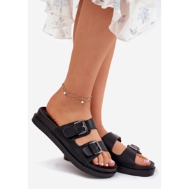 EVento Női papucs arany csatokkal fekete csat 1 EVento Női papucs arany csatokkal fekete csat 1