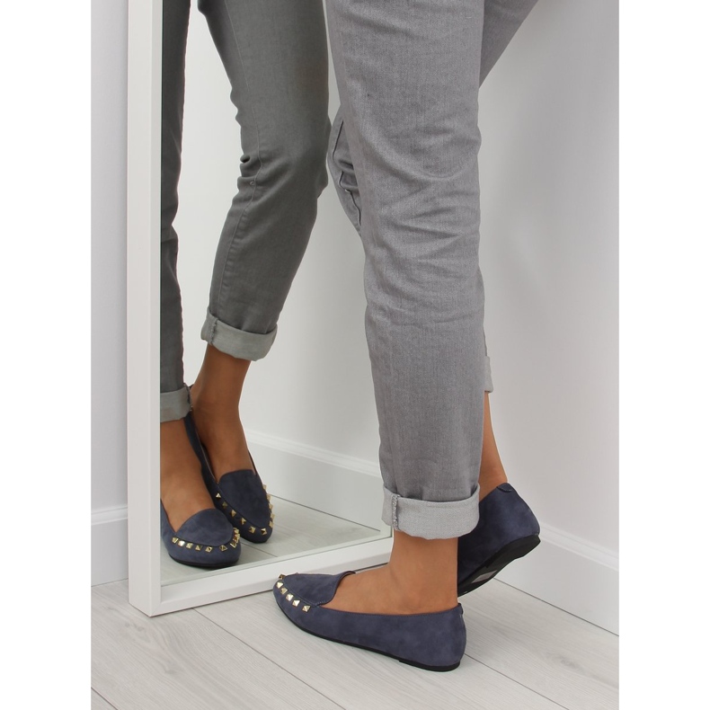 Női naplopók sötétkék 1388 Navy szegecsekkel 1