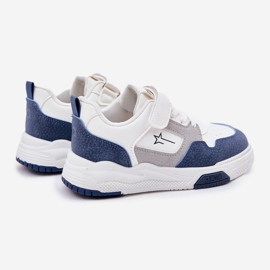 Könnyű baba cipők Big Star RR374053 Fehér és kék 2