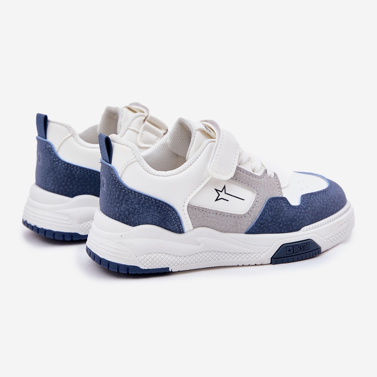 Könnyű baba cipők Big Star RR374053 Fehér és kék 2