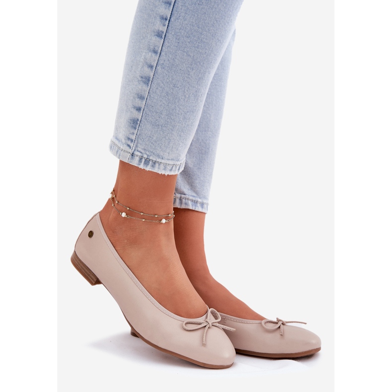 Női bőr ballerinas maciejka p6800-04 bézs 1 Női bőr ballerinas maciejka p6800-04 bézs 1