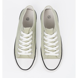 Shelvt Női anyagi cipők zöld 1