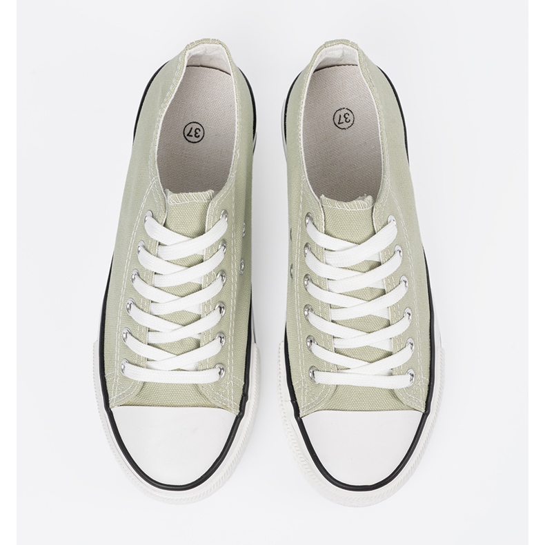 Shelvt Női anyagi cipők zöld 1