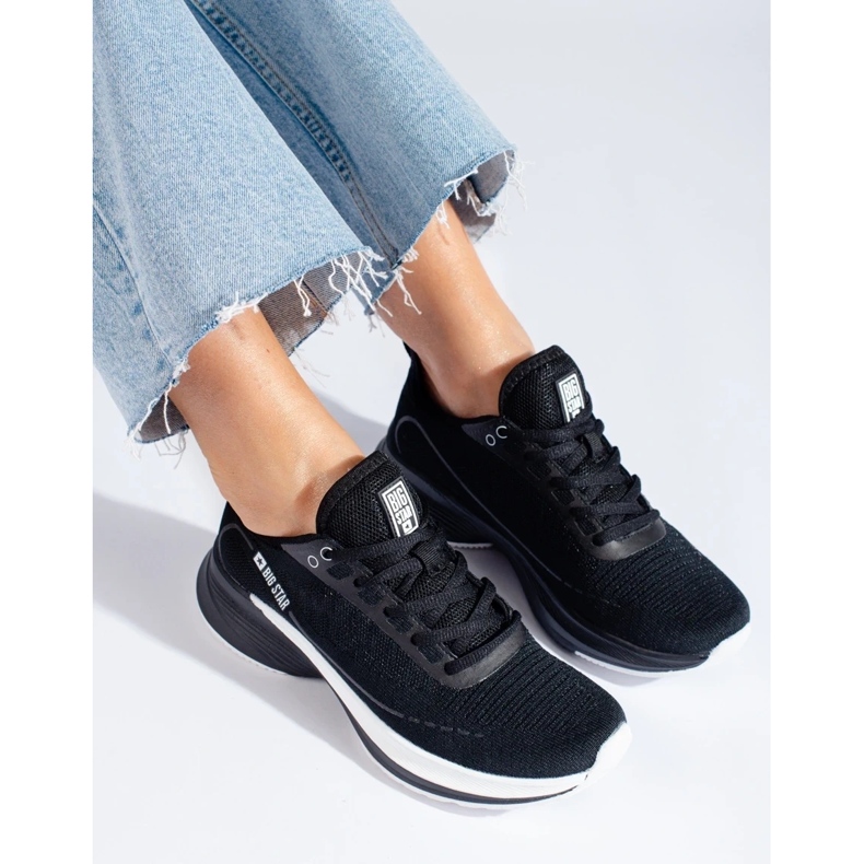 Big Star Cipők női cipő nagy csillag ll274327 fekete 2