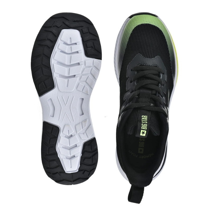 Big Star Cipők női cipő memória hab nagy csillag nn274300 fekete 1