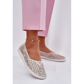 EVento Alcolja az OpenSwork női aranyszürke cipőt 2