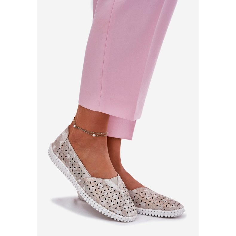 EVento Alcolja az OpenSwork női aranyszürke cipőt 1