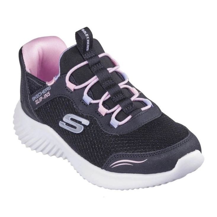 SKECHERS SLIP-INSS BOUTTER Simple Aranyos 303585N-BLK cipő fekete 1
