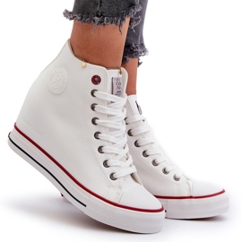 Női Wedge Sneakers Cross Jeans NN2R4004 fehér 5