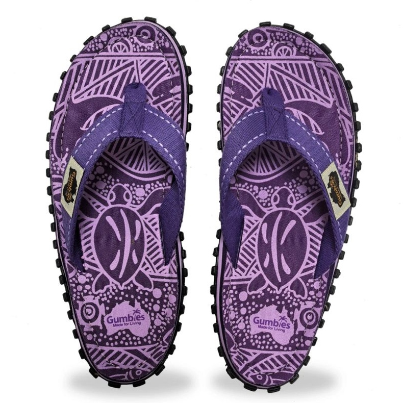 Japán Gumbies Islander Flip-Flops Unisex Purple Signature Gu-Fff151 ibolya 1