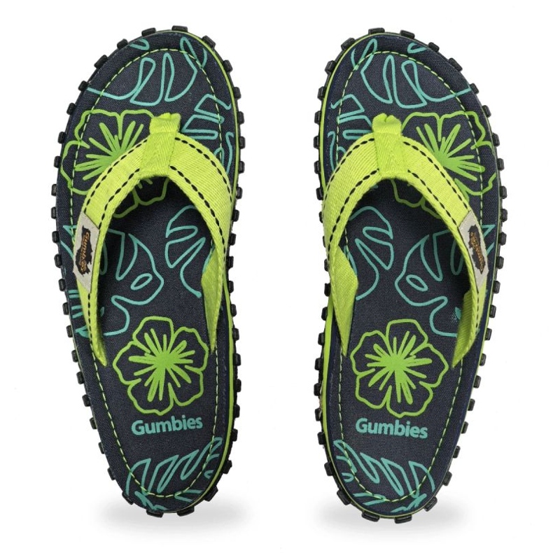 Flip-flops Gumbies Islander Flip-Flops Lime Hibiscus gu-Fff148 zöld 1 Flip-flops Gumbies Islander Flip-Flops Lime Hibiscus gu-Fff148 zöld 1