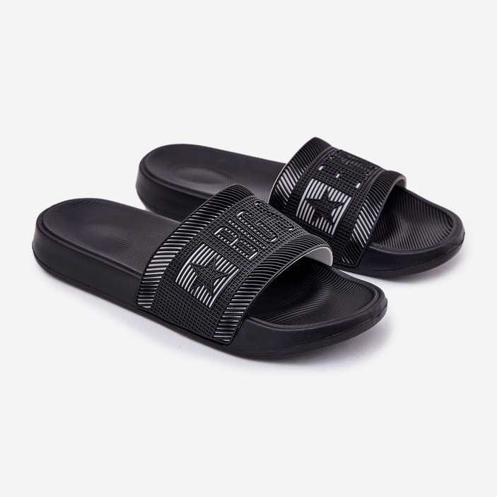 Big Star Férfi nagy csillag RR174A053 fekete papucs 1